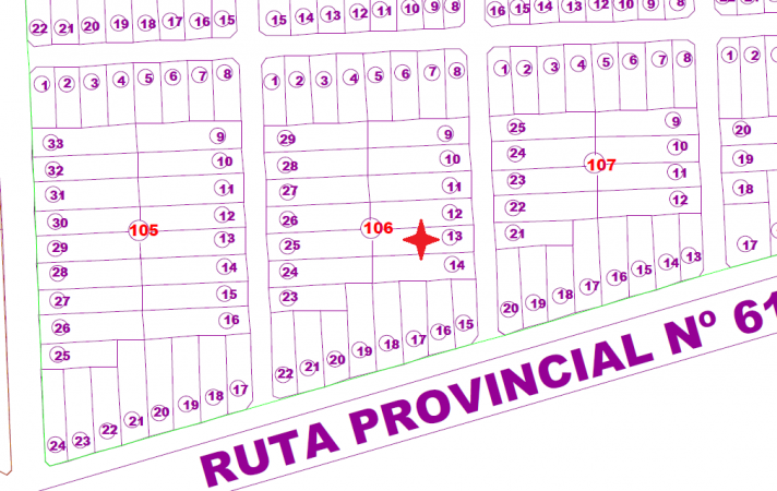 Gran Lote en Loteo Huechulafquen Nº 13 Mz 106